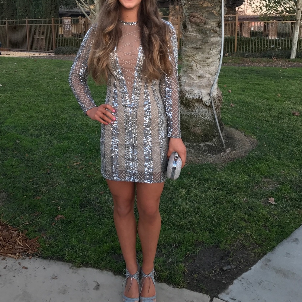 SCALA Short Beaded Dress